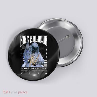 Backprint King Baldwin Iv Button