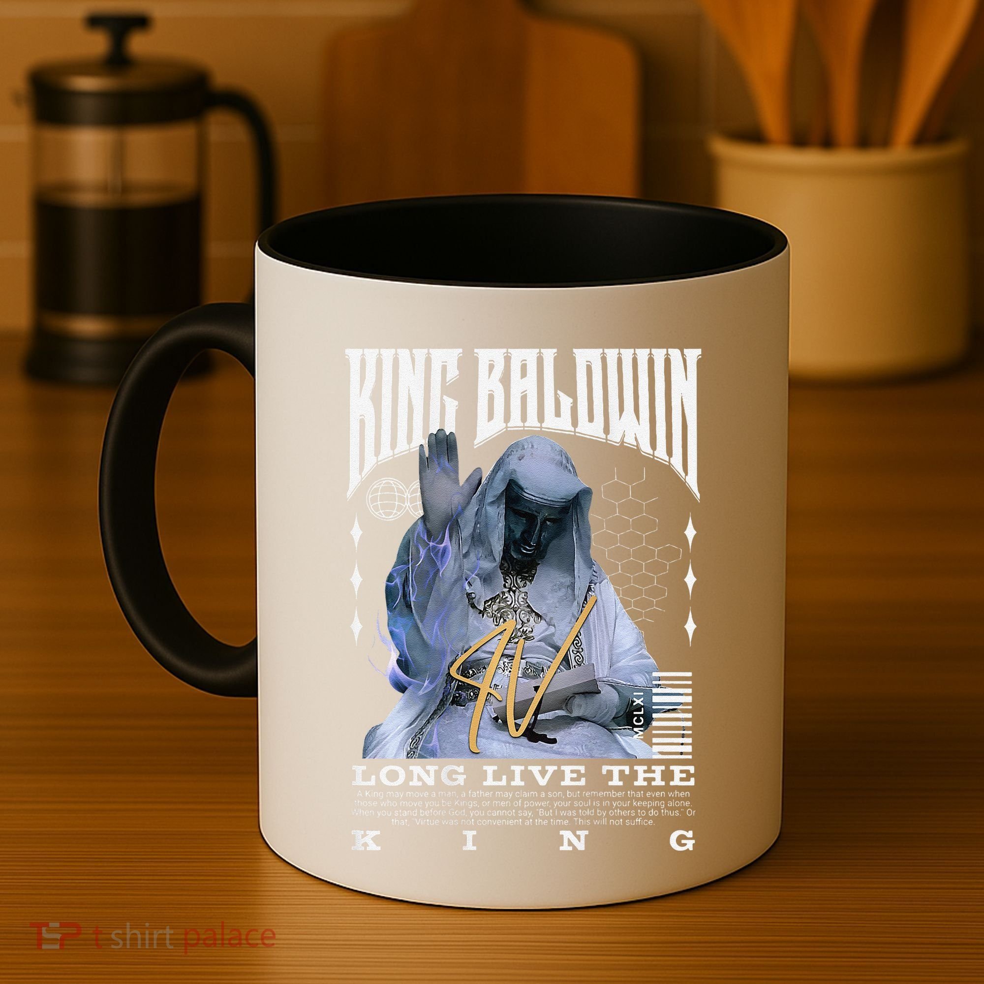 Backprint King Baldwin Iv Coffee Mug