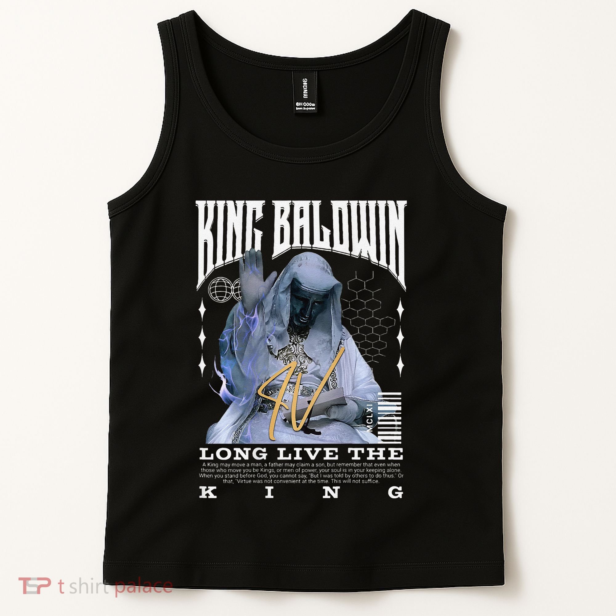 Backprint King Baldwin Iv Tank Top