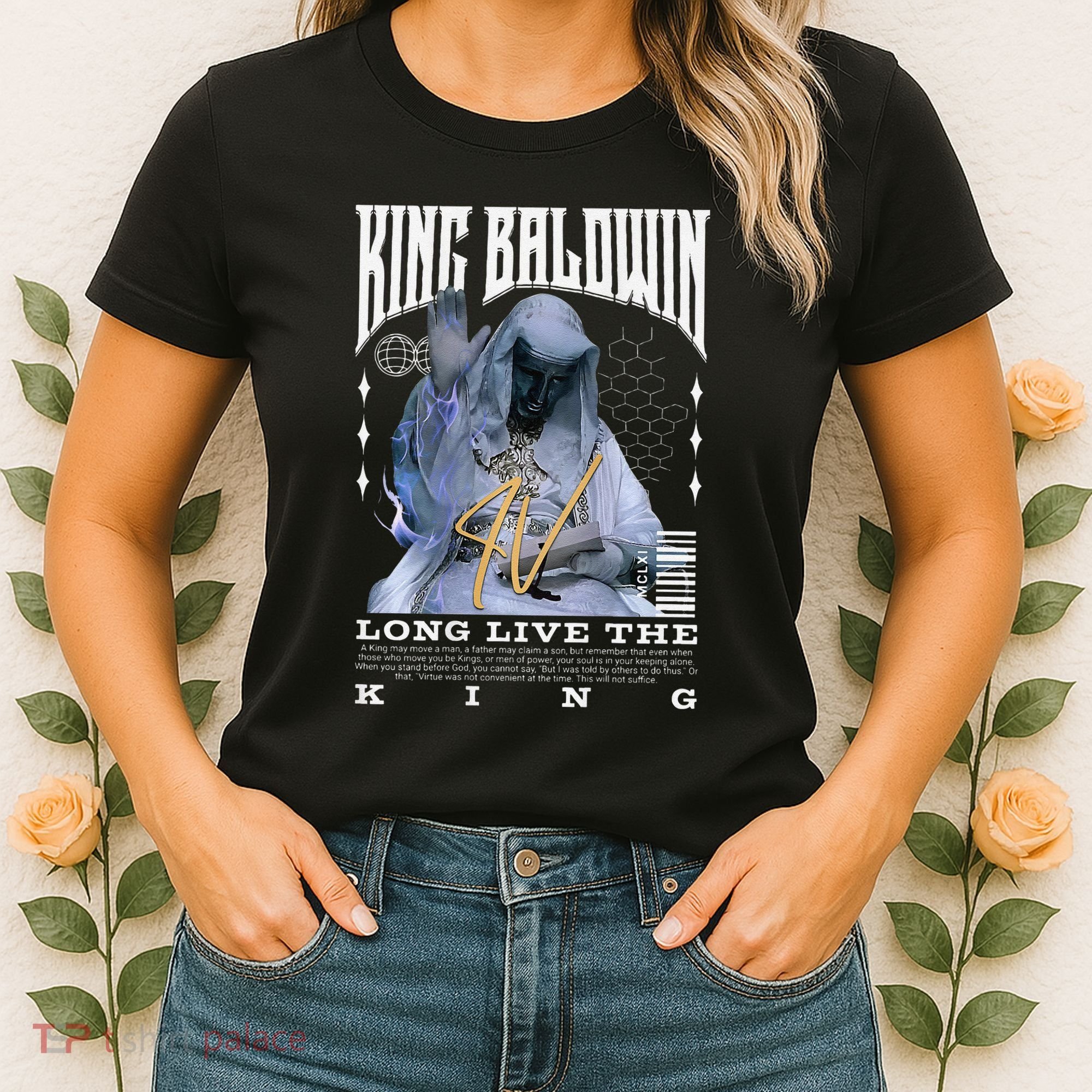Backprint King Baldwin Iv Women's T-Shirt