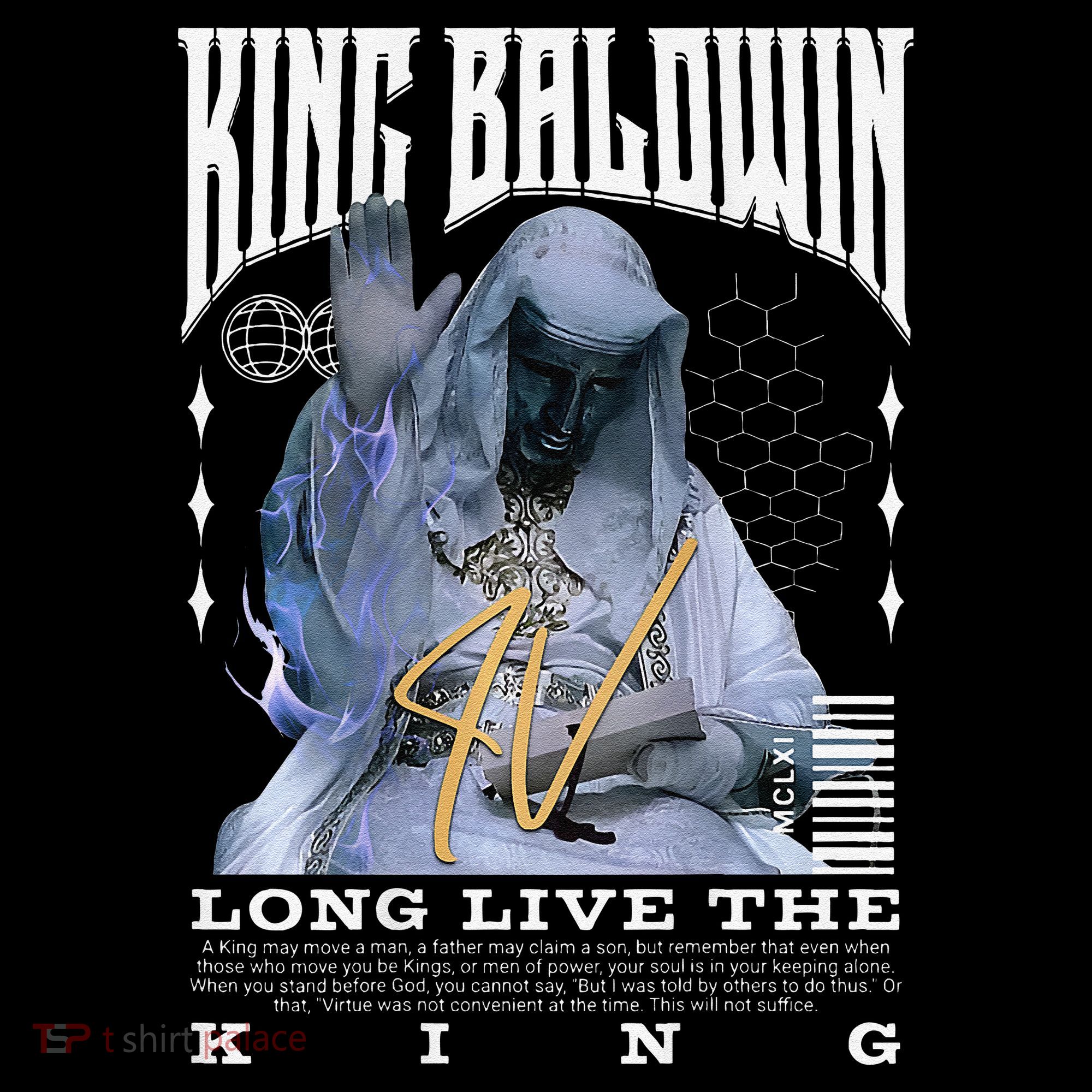 Backprint King Baldwin Iv Kids Sweatshirt