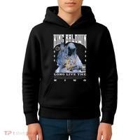 Backprint King Baldwin Iv Kids Hoodie thumb 4