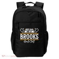 Brooks Keep Calm And Let Brooks Handle That Cute Gift Backpack thumb 0