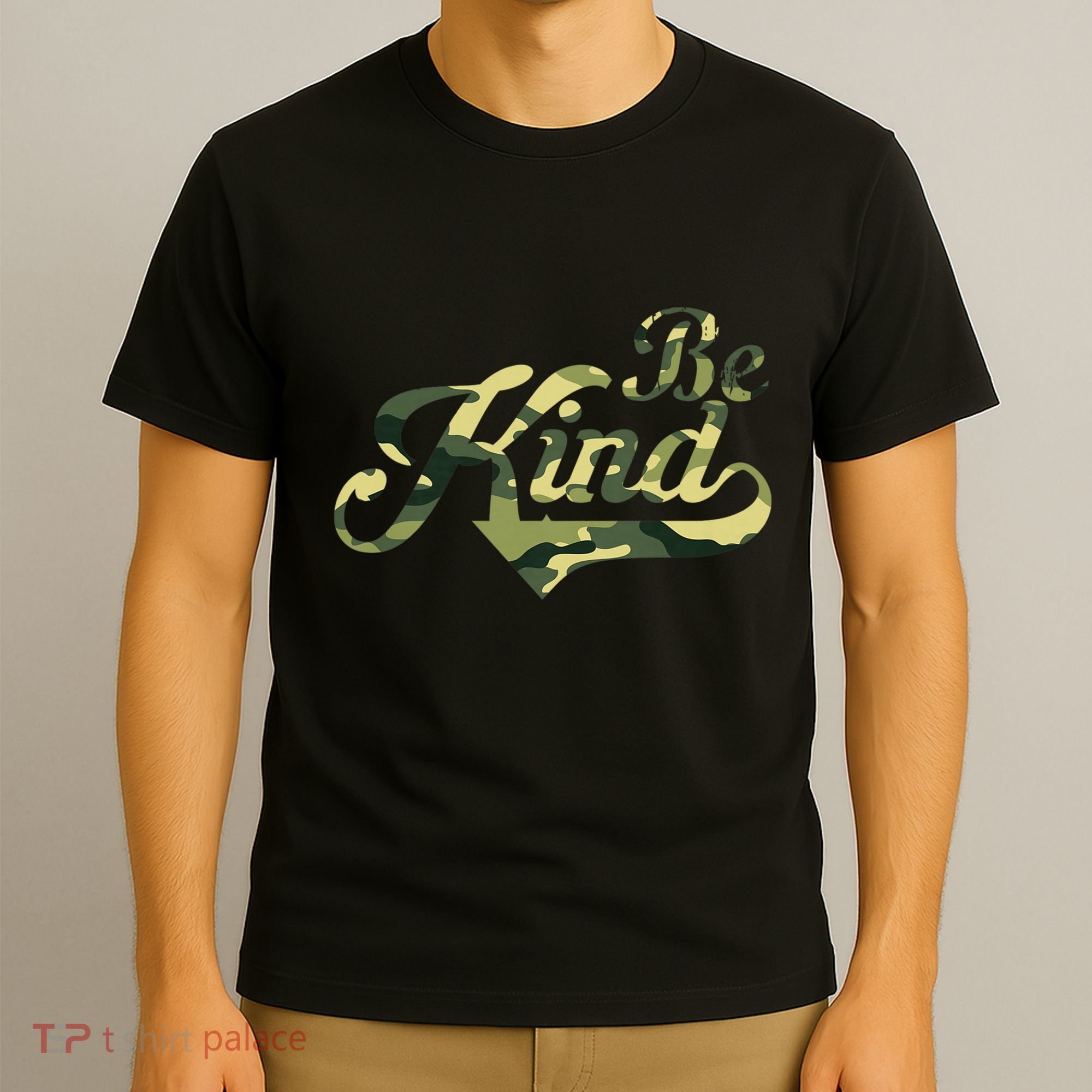 Be Kind Camouflage Anti Bullying Awareness Kindness T-Shirt