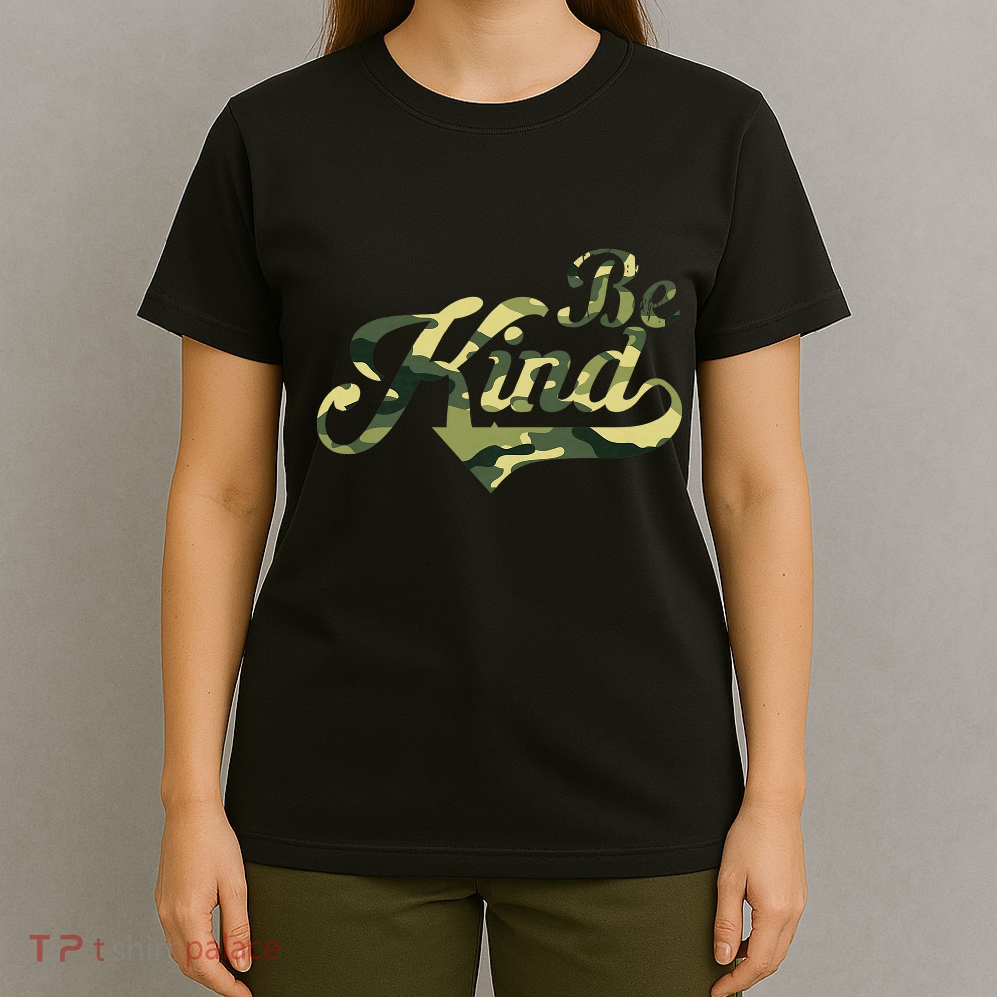Be Kind Camouflage Anti Bullying Awareness Kindness T-Shirt