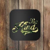 Be Kind Camouflage Anti Bullying Awareness Kindness Coaster thumb 0