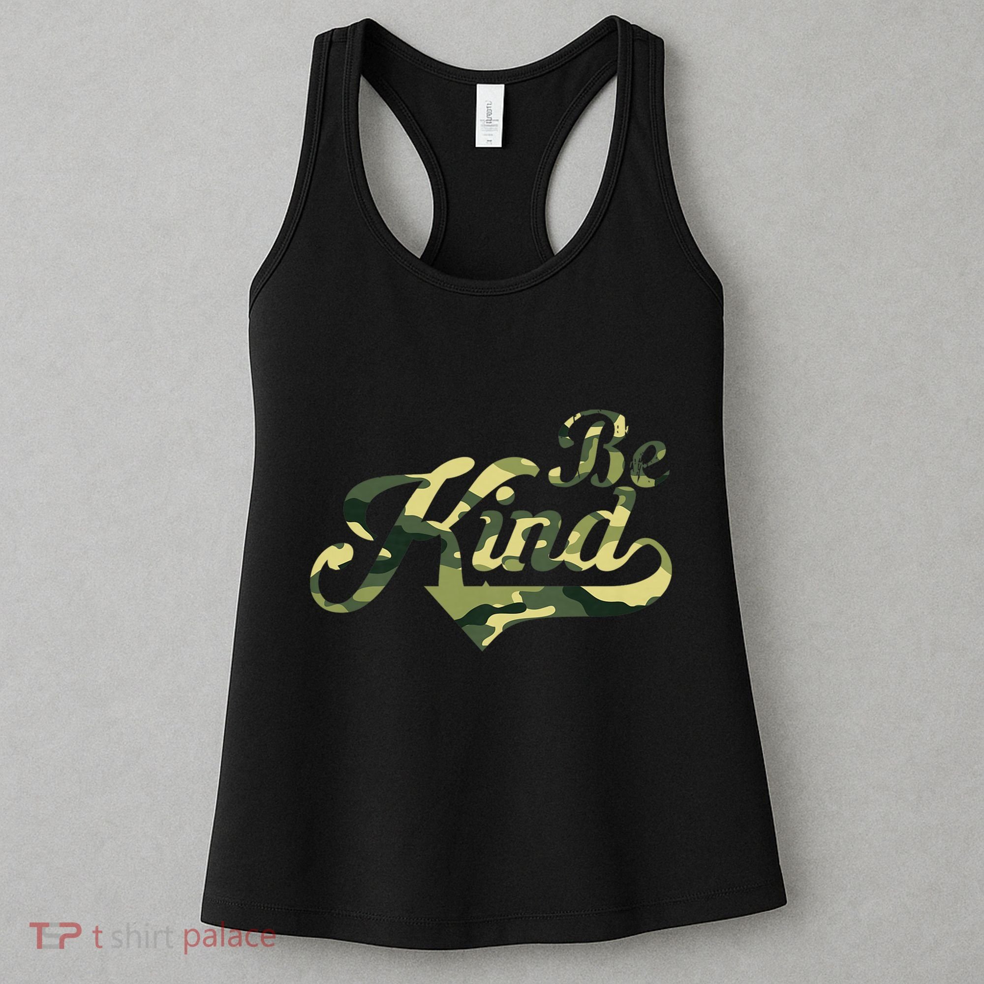Be Kind Camouflage Anti Bullying Awareness Kindness Women's Tank Top