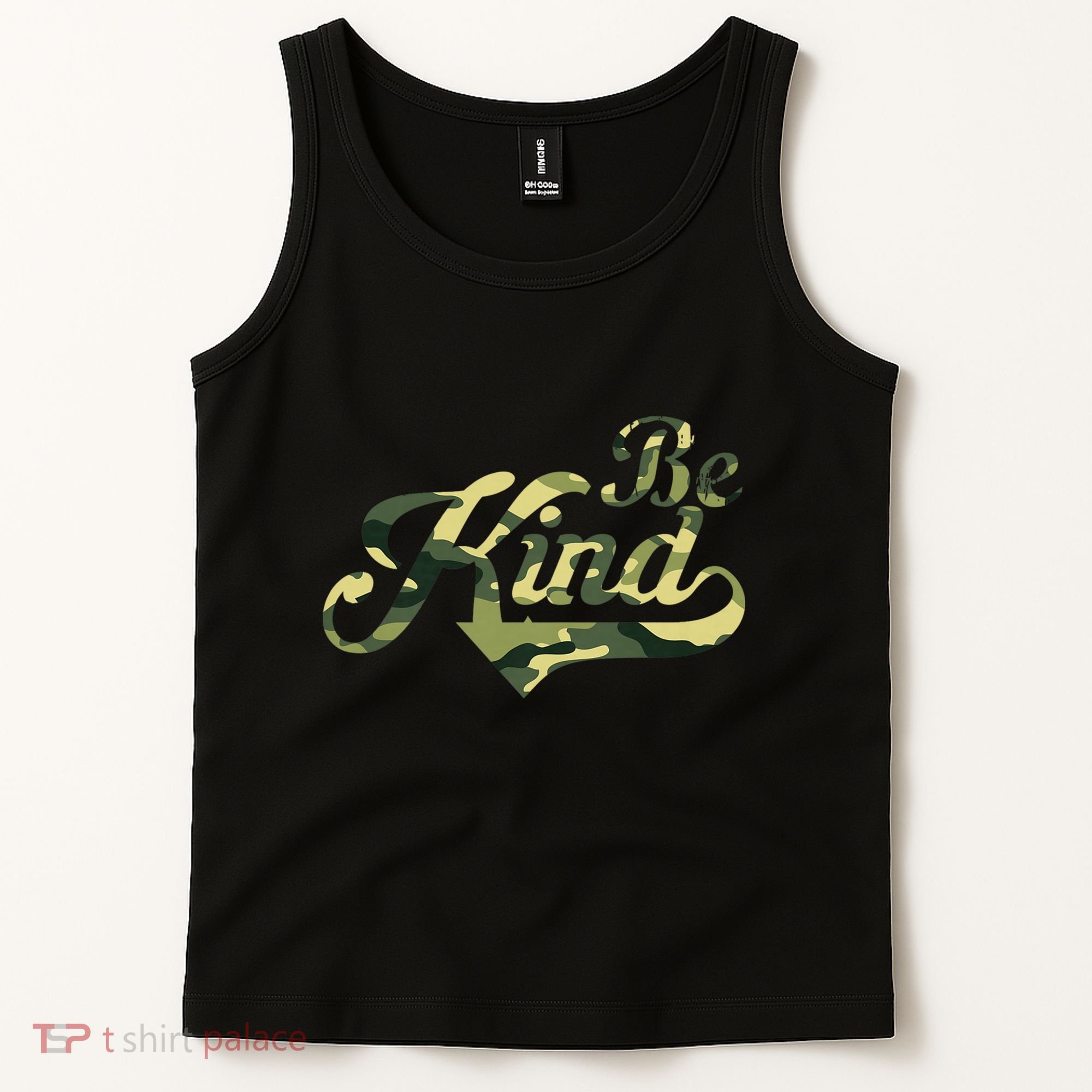 Be Kind Camouflage Anti Bullying Awareness Kindness Tank Top