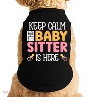 Babysitter Keep Calm The Sitter Is Here Sitter Gift Doggie Tank thumb 0