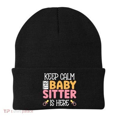 Babysitter Keep Calm The Sitter Is Here Sitter Gift Beanie