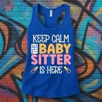 Babysitter Keep Calm The Sitter Is Here Sitter Gift Women's Tank Top thumb 3