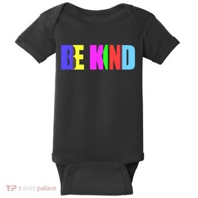 Be Kind Colorful Anti Bully Baby Bodysuit