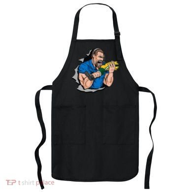 Biting Knee Caps Apron