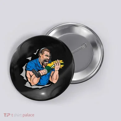 Biting Knee Caps Button