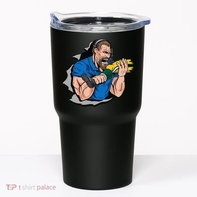 Biting Knee Caps Tumbler