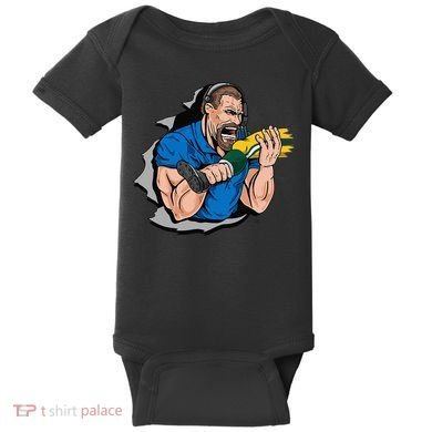 Biting Knee Caps Baby Bodysuit