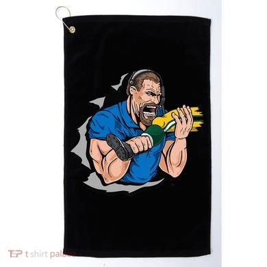 Biting Knee Caps Golf Towel