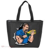 Biting Knee Caps Tote Bag thumb 0