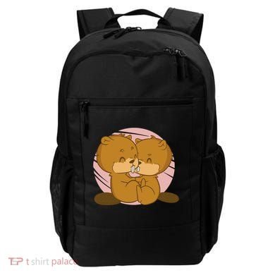 Beavers Kissing Cute Gift Backpack