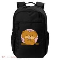 Beavers Kissing Cute Gift Backpack thumb 0