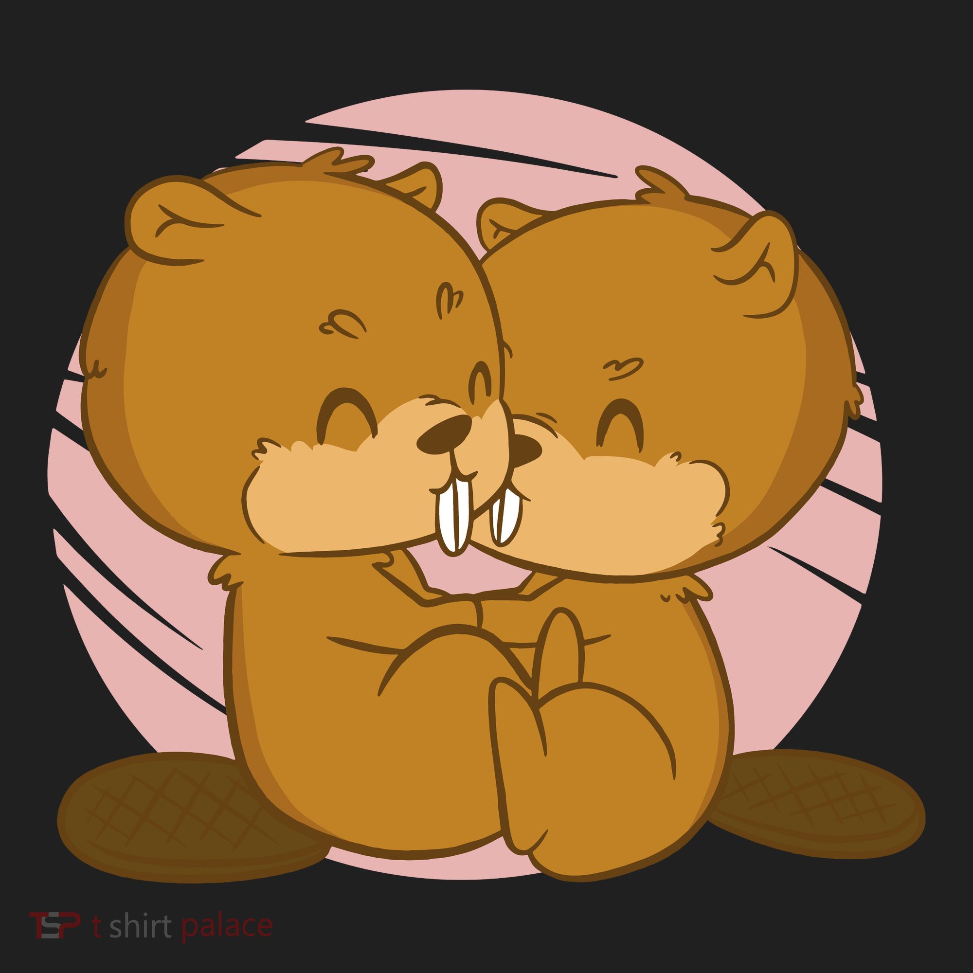 Beavers Kissing Cute Gift Hat