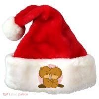 Beavers Kissing Cute Gift Santa Hat thumb 0
