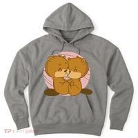 Beavers Kissing Cute Gift Hoodie thumb 0