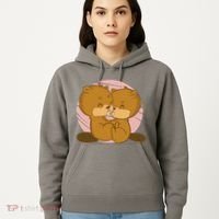Beavers Kissing Cute Gift Hoodie thumb 5