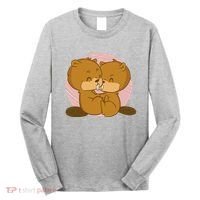 Beavers Kissing Cute Gift Long Sleeve Shirt thumb 0
