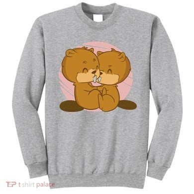 Beavers Kissing Cute Gift Sweatshirt