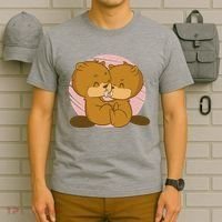 Beavers Kissing Cute Gift T-Shirt thumb 6