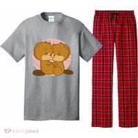 Beavers Kissing Cute Gift Pajama Set thumb 0