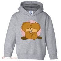 Beavers Kissing Cute Gift Toddler Hoodie thumb 0