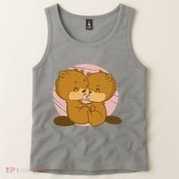Beavers Kissing Cute Gift Tank Top thumb 2