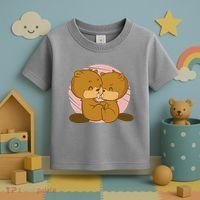 Beavers Kissing Cute Gift Toddler T-Shirt thumb 3