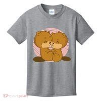 Beavers Kissing Cute Gift Kids T-Shirt thumb 0