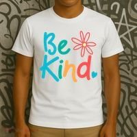 Be Kind Cute Colorful Gift T-Shirt thumb 3