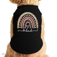 Be Kind Cute Leopard Rainbow Doggie Tank thumb 0
