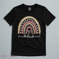 Be Kind Cute Leopard Rainbow T-Shirt thumb 5