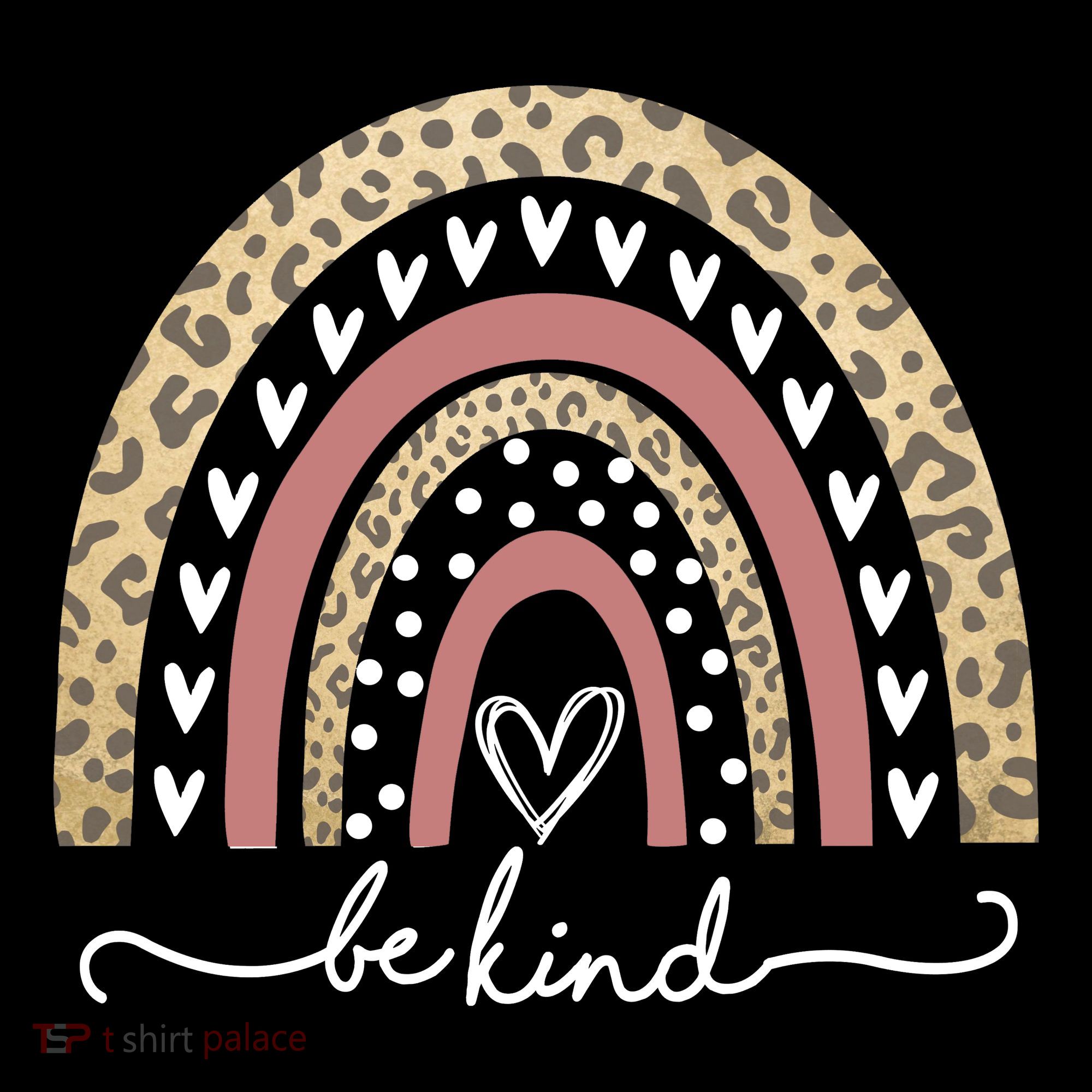 Be Kind Cute Leopard Rainbow Women's Hoodie