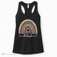 Be Kind Cute Leopard Rainbow Women's Tank Top thumb 0