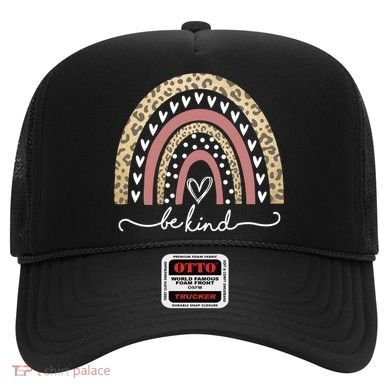 Be Kind Cute Leopard Rainbow Hat