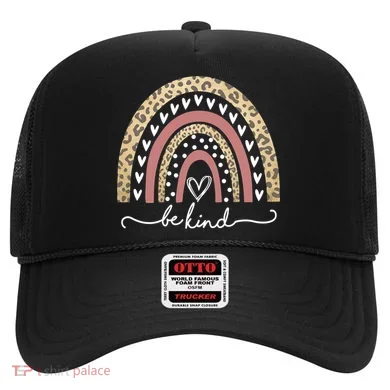 Be Kind Cute Leopard Rainbow Hat