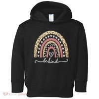 Be Kind Cute Leopard Rainbow Toddler Hoodie thumb 0