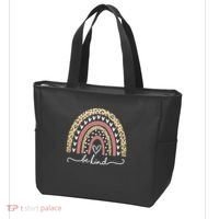 Be Kind Cute Leopard Rainbow Tote Bag thumb 3