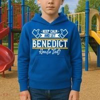 Benedict Keep Calm And Let Benedict Handle That Meaningful Gift Kids Hoodie thumb 2