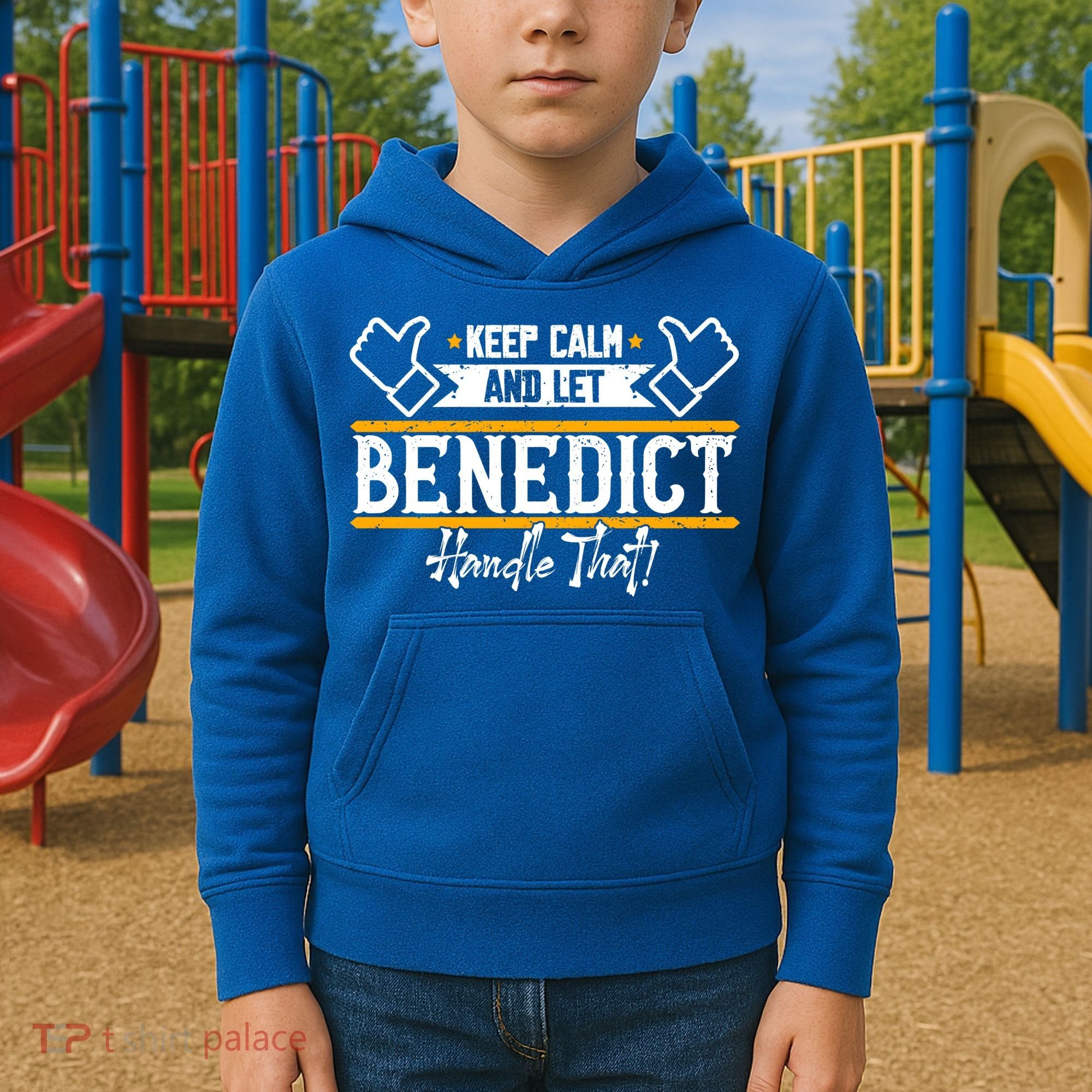Benedict Keep Calm And Let Benedict Handle That Meaningful Gift Kids Hoodie