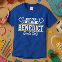 Benedict Keep Calm And Let Benedict Handle That Meaningful Gift Kids T-Shirt thumb 3