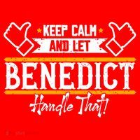 Benedict Keep Calm And Let Benedict Handle That Meaningful Gift Santa Hat thumb 1