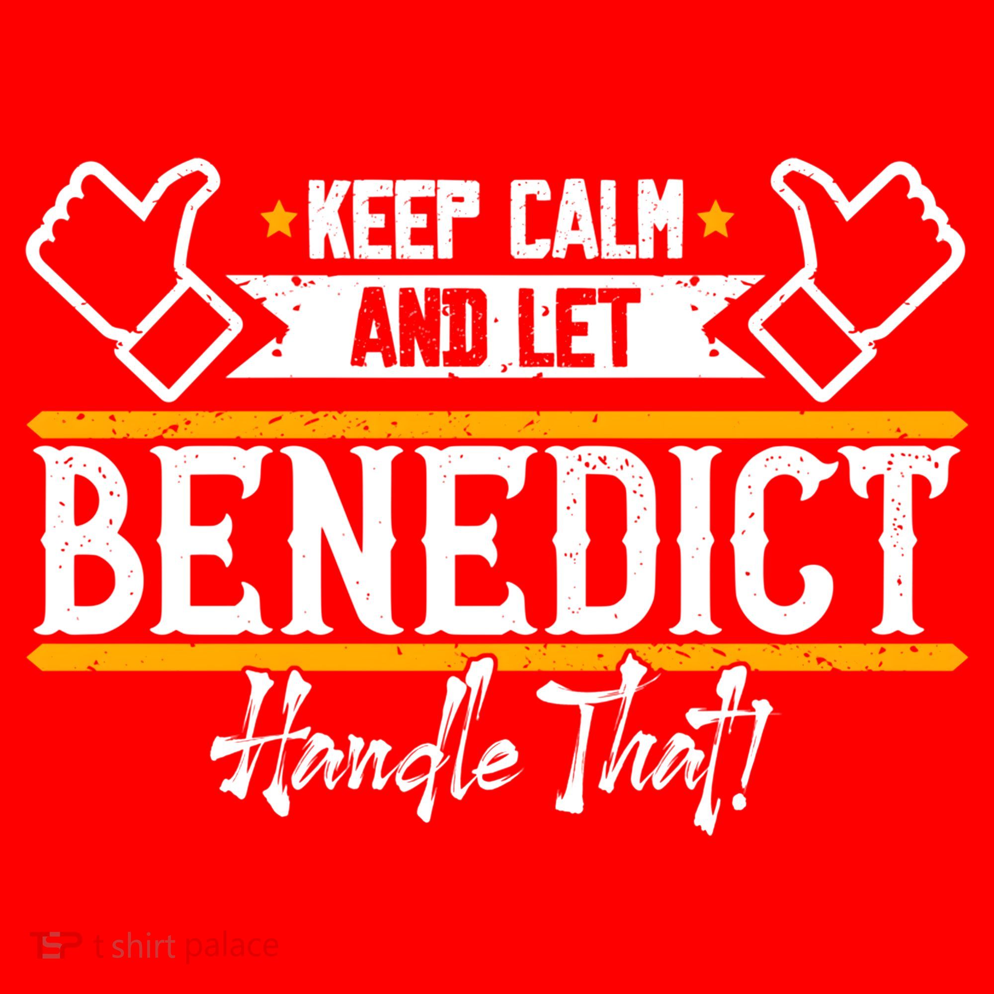 Benedict Keep Calm And Let Benedict Handle That Meaningful Gift Santa Hat